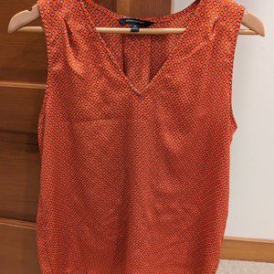 Banana Republic Pleated Drapey Tank in Red - Size M
